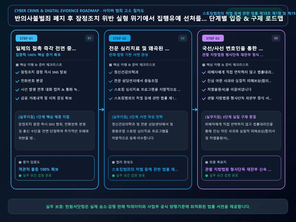 해결 절차 및 입증 흐름도