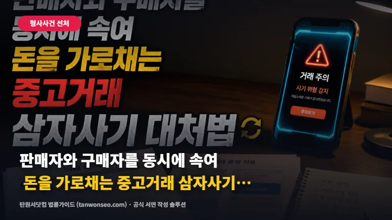 [사기] 판매자와 구매자를 동시에 속여 돈을 가로채는 중고거래 삼자사기 대처법 🔄