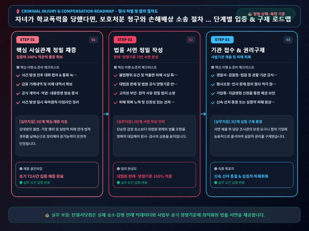 부모 사망 후 유언장 위조 해결 절차 및 입증 흐름도
