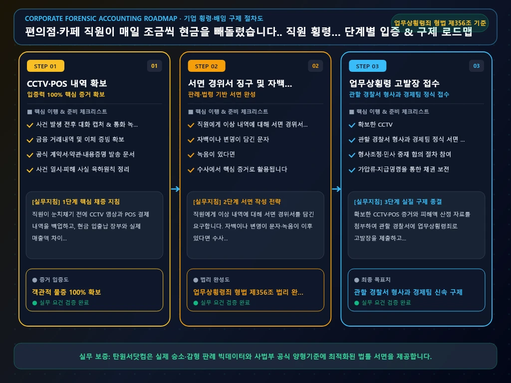편의점 해결 절차 및 입증 흐름도
